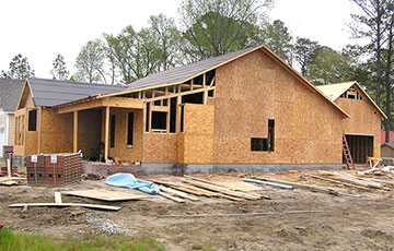 A house under construction 