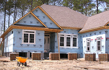 A house under construction 